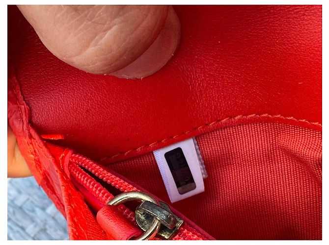 Cartera Jimmy Choo de cuero naranja - vista 4