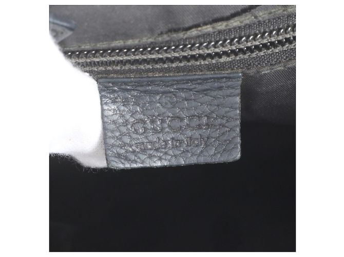 Bolsa de Ombro em Couro Gucci Guccissima Preto - vista 10