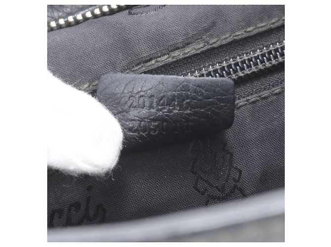 Bolsa de Ombro em Couro Gucci Guccissima Preto - vista 11