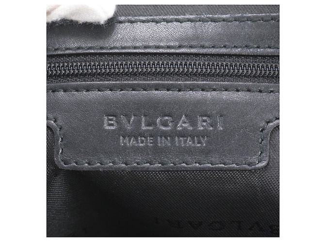 Bulgari Sac cabas Bvlgari Weekend en cuir Noir - vue 8
