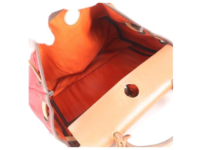 Hermès Hermes Herbag PM 2-Way Tote/Shoulder Bag Brown Red - view 8