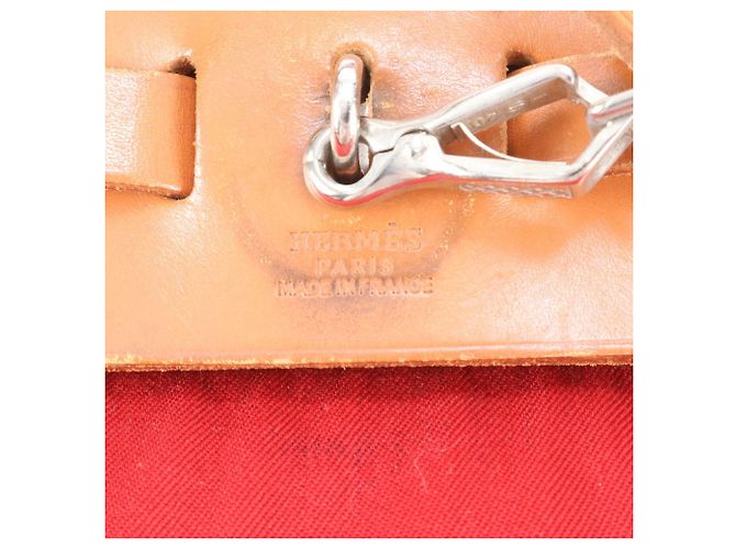 Hermès Hermes Herbag PM 2-Way Tote/Shoulder Bag Brown Red - view 9