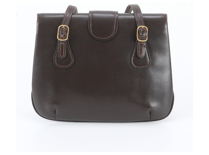 Bolsa de Ombro em Couro Gucci Sherry Line Marrom - vista 3