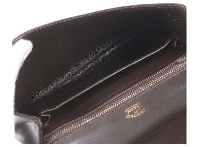 Bolsa de Ombro em Couro Gucci Sherry Line Marrom - vista 8