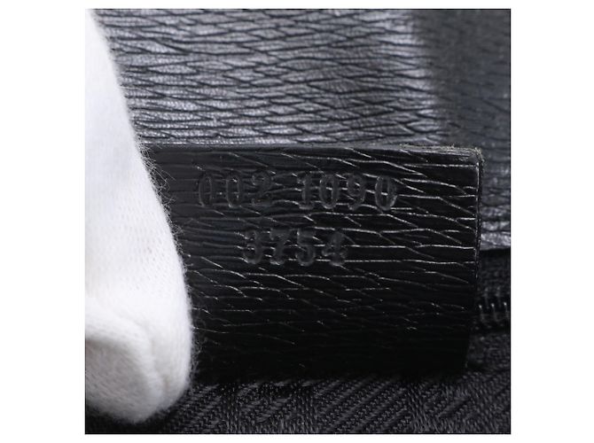 Mallette Gucci en cuir Noir - vue 10