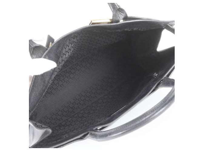 Mallette Gucci en cuir Noir - vue 7