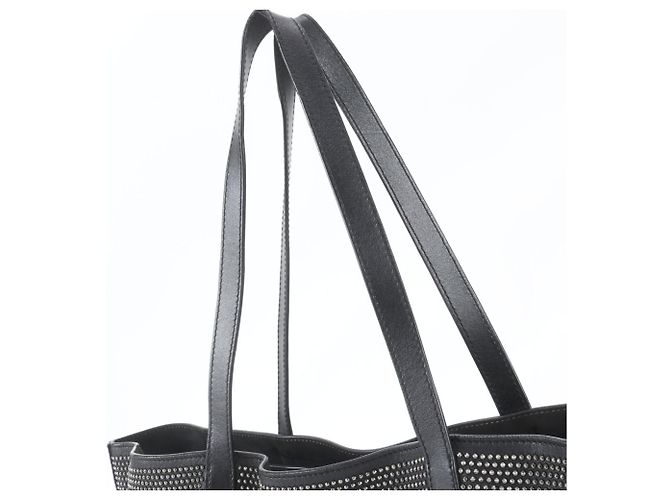 Jimmy Choo Leder-Tote-Bag mit Stern-Nieten Schwarz - Ansicht 2