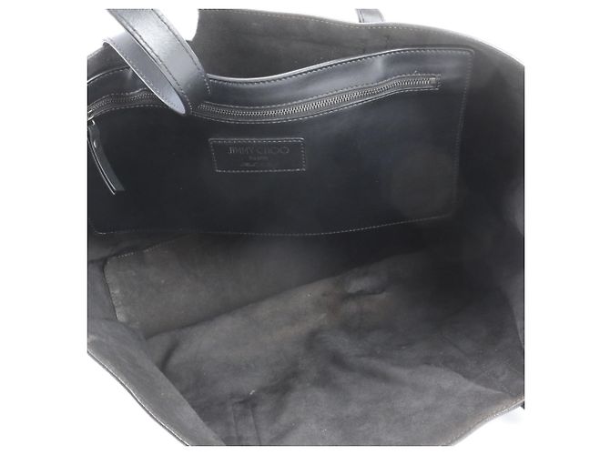 Jimmy Choo Leder-Tote-Bag mit Stern-Nieten Schwarz - Ansicht 7