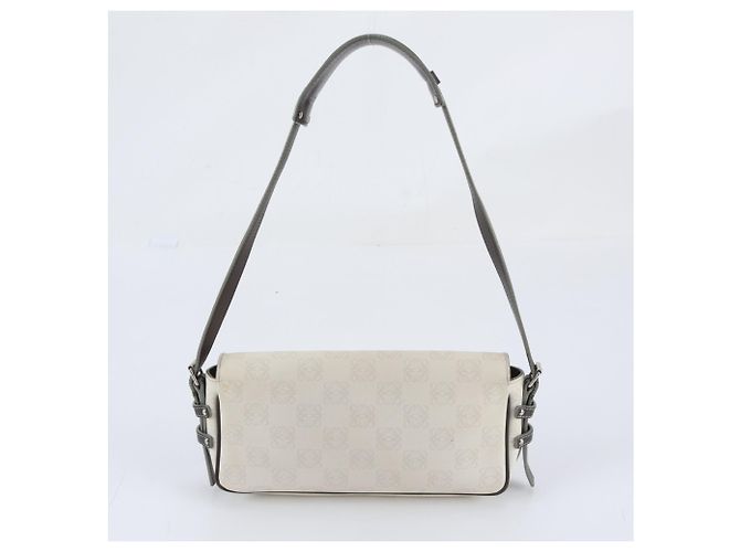 Bolso de hombro de piel Loewe Anagram Repeat Castaño Crudo - vista 3