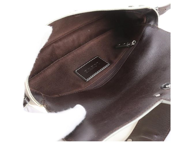 Bolso de hombro de piel Loewe Anagram Repeat Castaño Crudo - vista 7