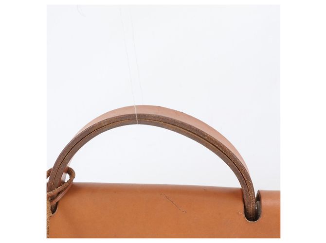 Hermès Herbag MM Bolso Tote 2-Way Beige Camello - vista 2