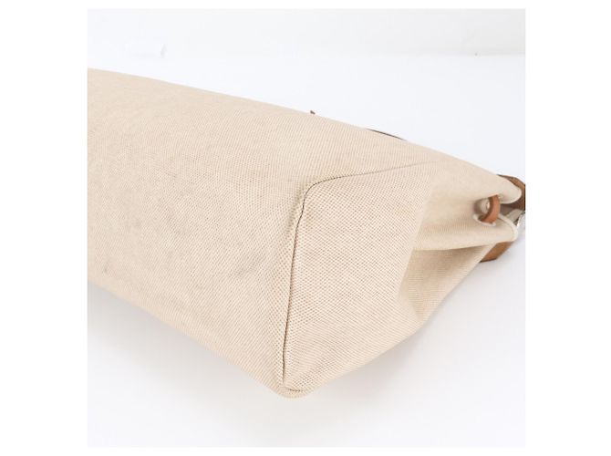 Hermès Herbag MM Bolso Tote 2-Way Beige Camello - vista 5