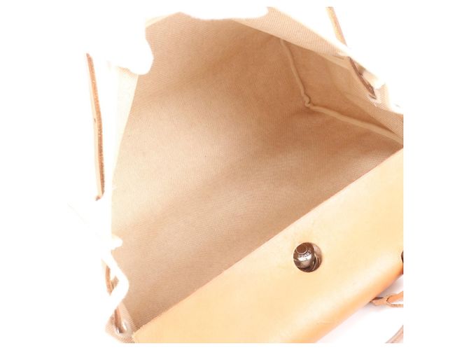 Hermès Herbag MM Bolso Tote 2-Way Beige Camello - vista 7
