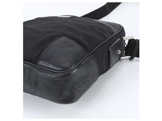 Borsa a tracolla in pelle Gucci Guccissima Nero - vista 4