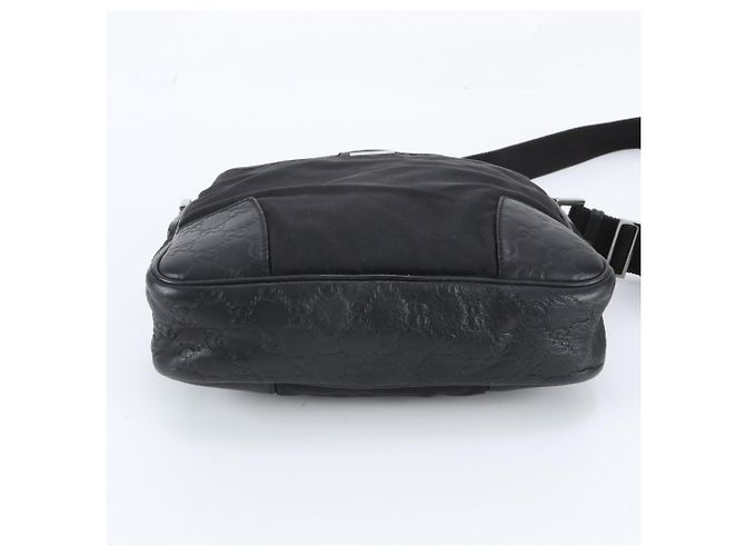Borsa a tracolla in pelle Gucci Guccissima Nero - vista 5