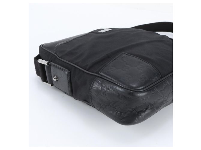 Borsa a tracolla in pelle Gucci Guccissima Nero - vista 6