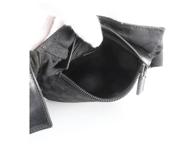 Borsa a tracolla 2-Way Gucci GG Canvas 018 1621 in pelle Nero - vista 9