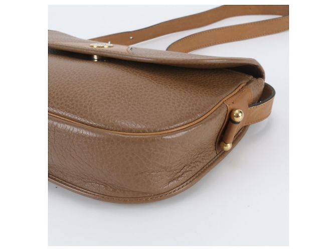 Borsa a tracolla Christian Dior in pelle marrone - vista 4