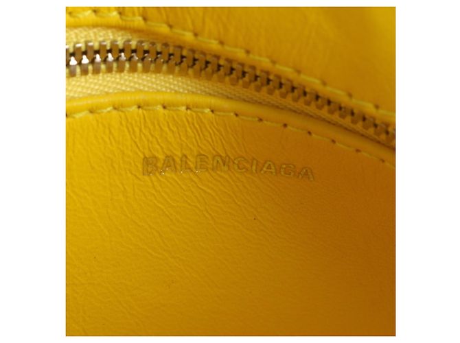 Sac à épaule 2-en-1 en cuir Balenciaga Triangle Duffle Bleu clair - Ansicht 9
