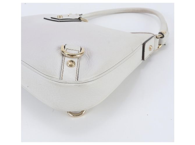 Bolsa de Ombro em Couro Gucci Abbey Branco - vista 4