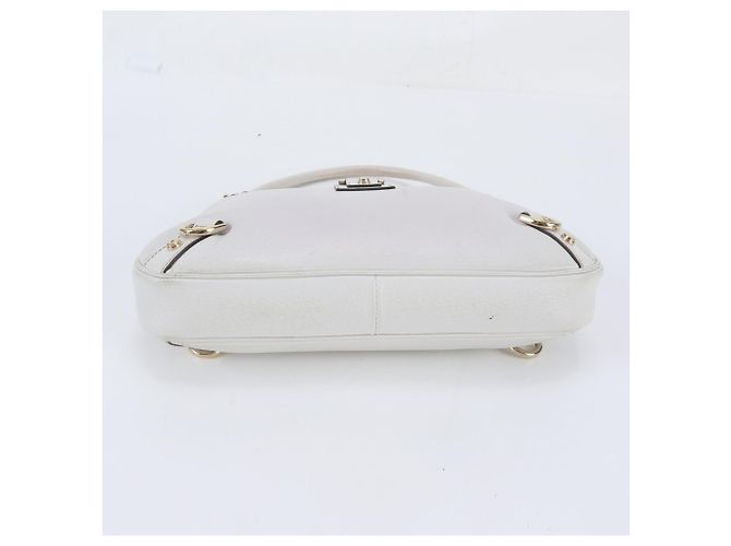 Bolsa de Ombro em Couro Gucci Abbey Branco - vista 5