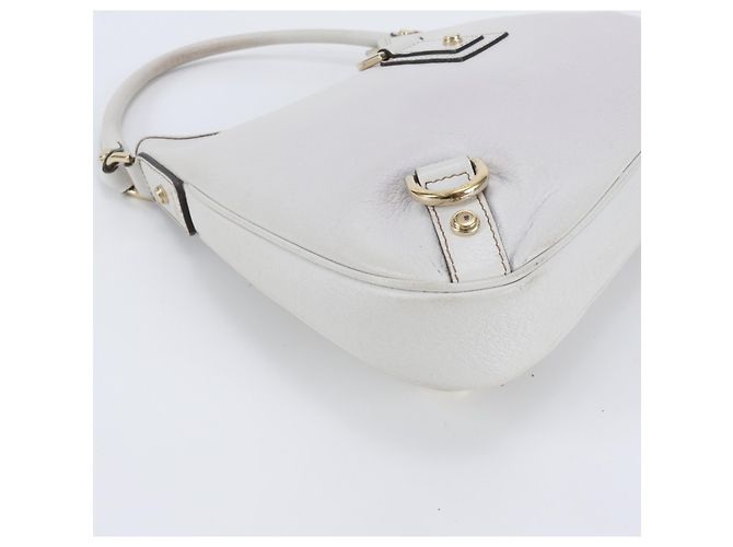 Bolsa de Ombro em Couro Gucci Abbey Branco - vista 6