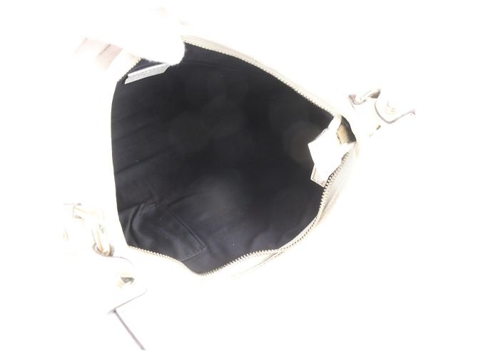 Bolsa de Ombro em Couro Gucci Abbey Branco - vista 7