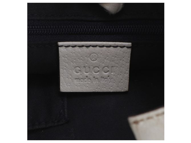 Bolsa de Ombro em Couro Gucci Abbey Branco - vista 8