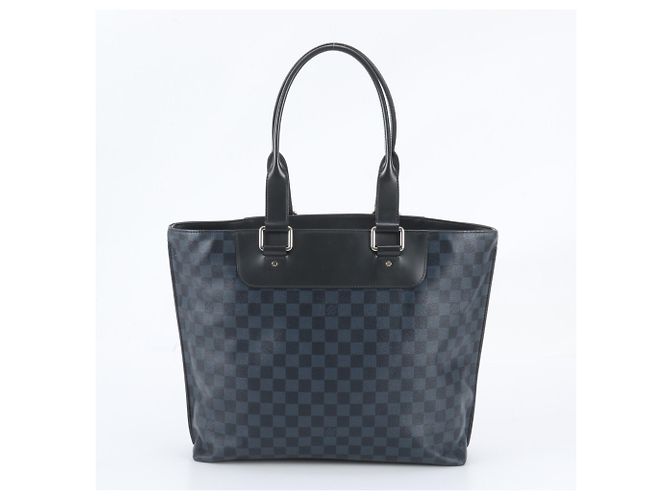 Sac Cabas Voyage Louis Vuitton Damier Cobalt Noir Bleu - vue 3