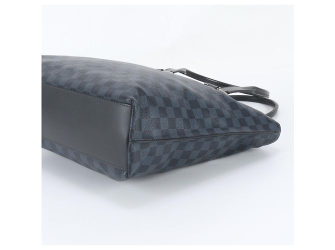 Sac Cabas Voyage Louis Vuitton Damier Cobalt Noir Bleu - vue 4
