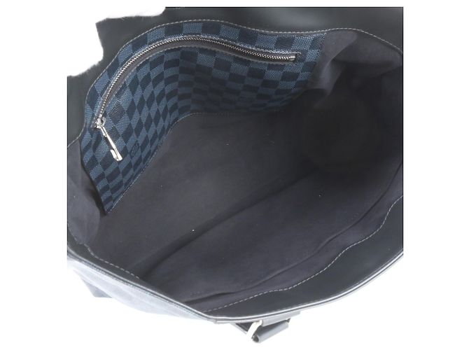 Sac Cabas Voyage Louis Vuitton Damier Cobalt Noir Bleu - vue 7