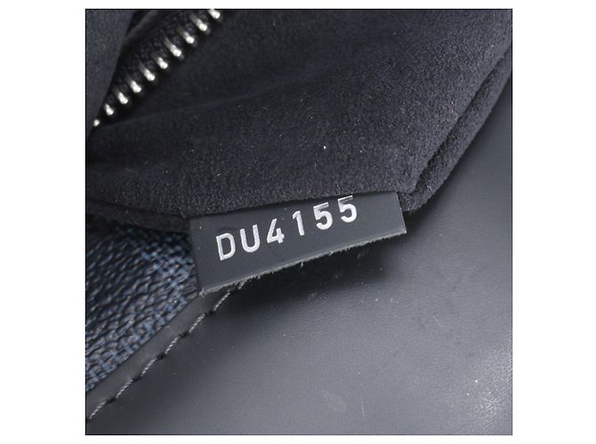 Sac Cabas Voyage Louis Vuitton Damier Cobalt Noir Bleu - vue 9