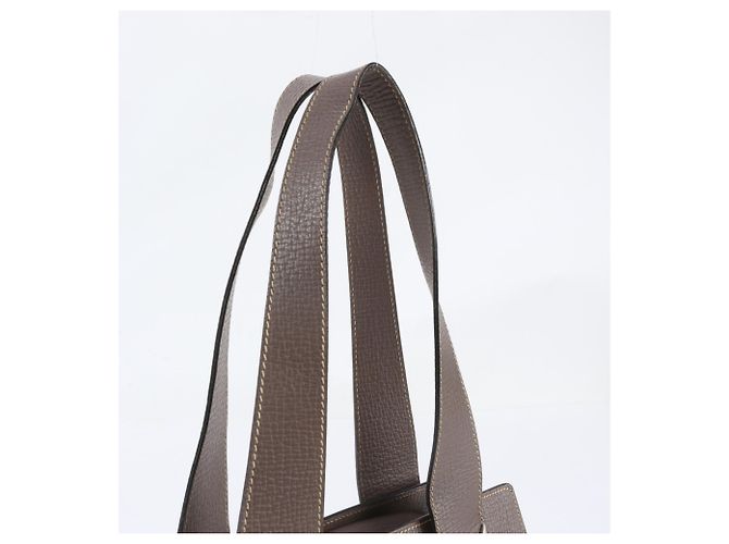 Sac cabas Loewe en cuir grisâtre - vue 2