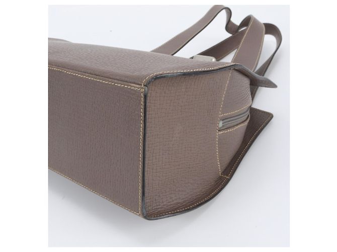 Sac cabas Loewe en cuir grisâtre - vue 4