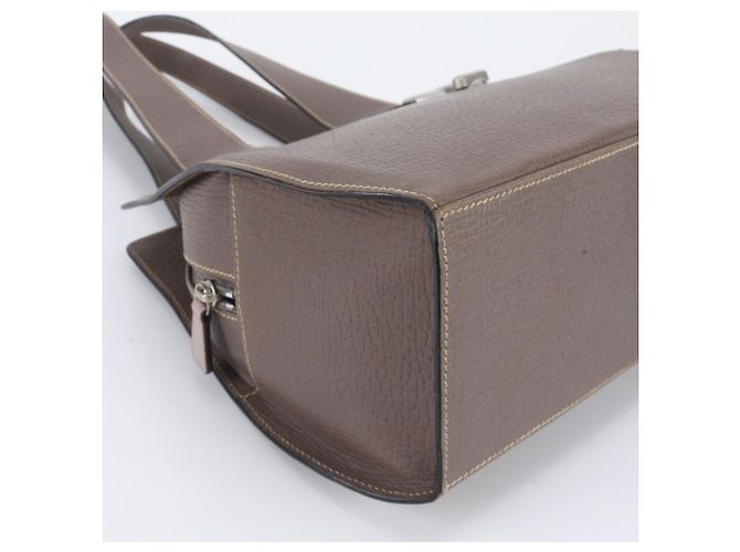 Sac cabas Loewe en cuir grisâtre - vue 6