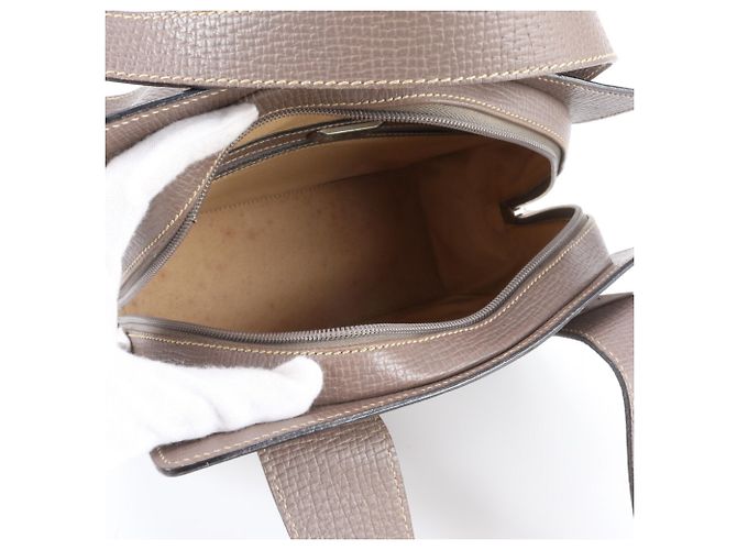 Sac cabas Loewe en cuir grisâtre - vue 7