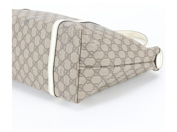 Gucci GG Supreme Leder Tote Bag Braun - Ansicht 4