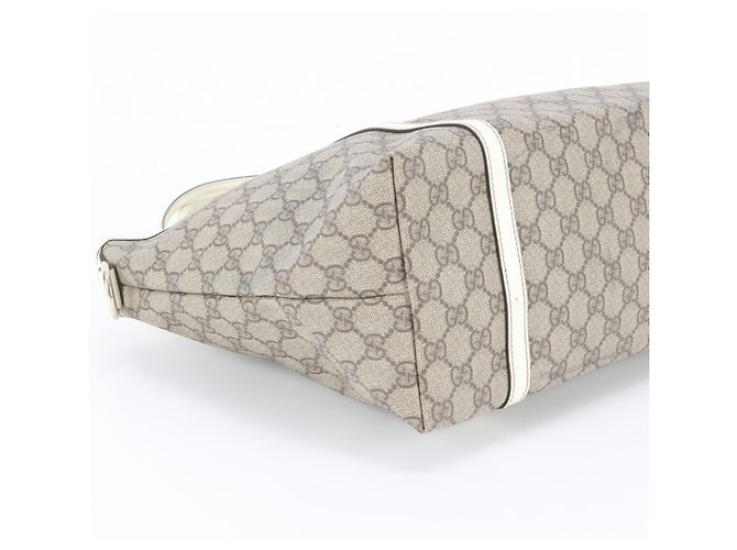 Gucci GG Supreme Leder Tote Bag Braun - Ansicht 5