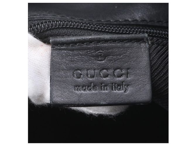 Gucci GG Canvas Leather Tote Bag Schwarz - Ansicht 10