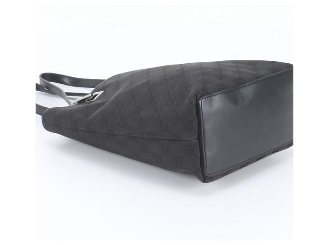 Gucci GG Canvas Leather Tote Bag Schwarz - Ansicht 5