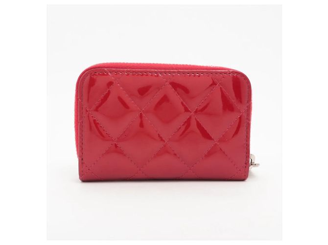 Monedero de piel Matelassé Chanel Roja - vista 2