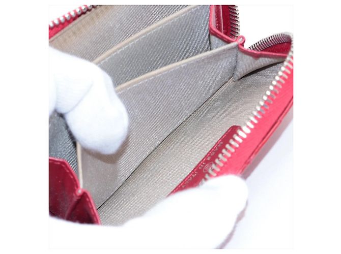 Monedero de piel Matelassé Chanel Roja - vista 6