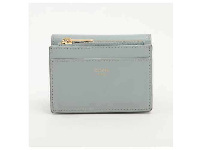 Céline Carteira de aba Celine Triomphe Small Azul claro - vista 2