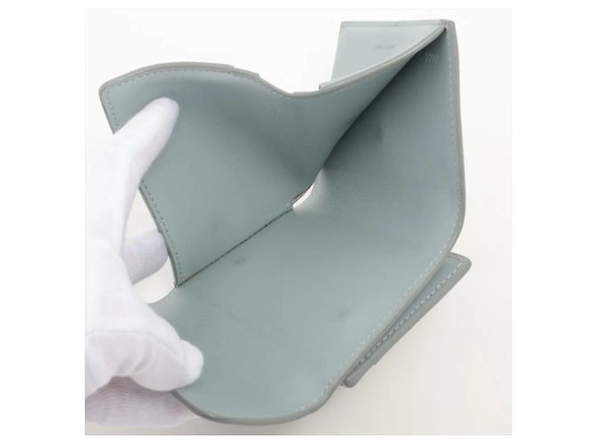 Céline Carteira de aba Celine Triomphe Small Azul claro - vista 5