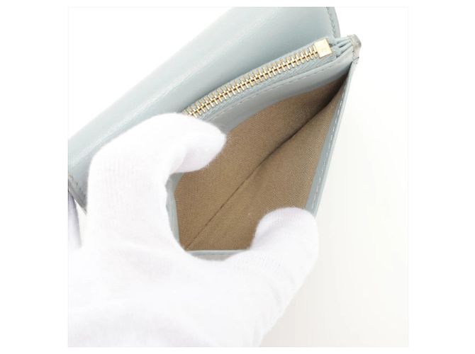 Céline Carteira de aba Celine Triomphe Small Azul claro - vista 6