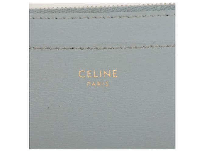 Céline Carteira de aba Celine Triomphe Small Azul claro - vista 8