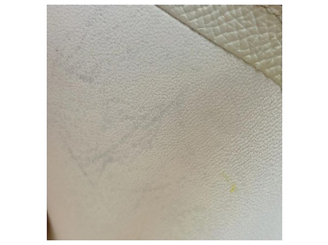 Hermès Carteira bi-fold Hermes Bearn Compact em couro Veau Epsom Amarelo - vista 10
