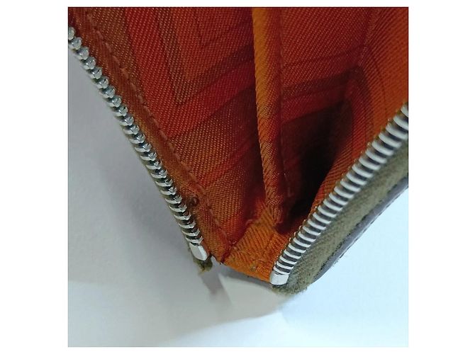 Hermès Cartera Hermes Azap Long Silk en piel Castaño - vista 10