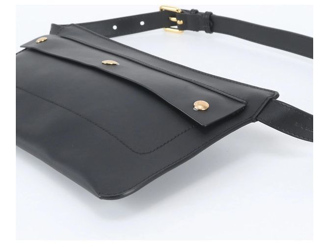 Sac à épaule en cuir Burberry Noir - vue 5