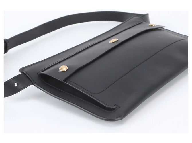 Sac à épaule en cuir Burberry Noir - vue 6
